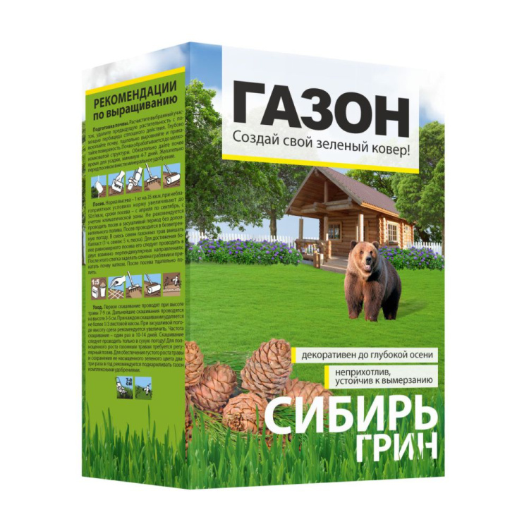 Трава газонная "Сибирь Грин" 0,5 кг 23964