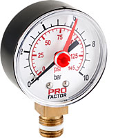 Манометр радиальный 1/4"-16 бар 53мм PROFACTOR