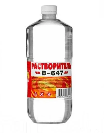 Растворитель 647 1л/0,8 кг Вершина