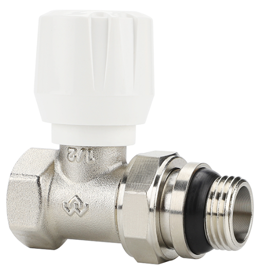 Вентиль радиаторный Varmega 1/2" прямой, с самоуплотняющимся полусгоном