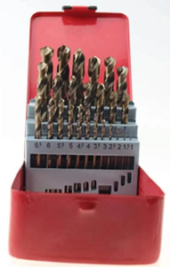 Набор сверл по металлу с кобальтом 1,0-13*0,5мм цилиндр.хвостовик 25шт.  LASTING TOOLS 13059