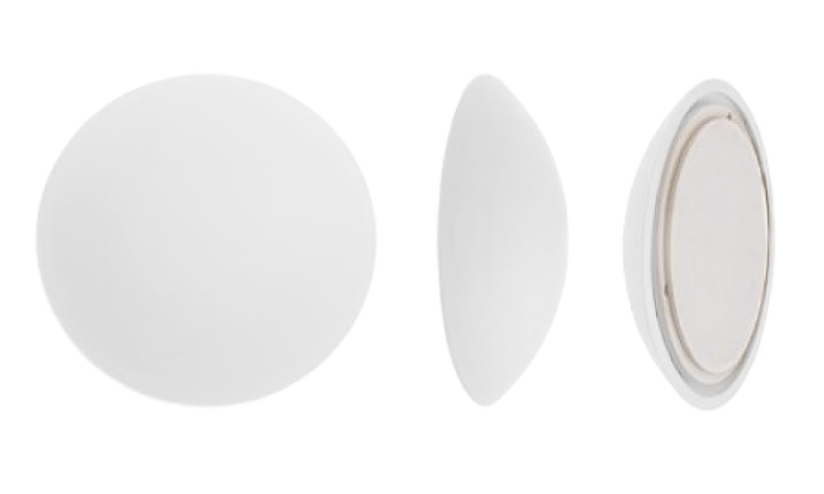 Ограничитель дверной (демпфер), РВ-01 пластик самокл. белый 10225