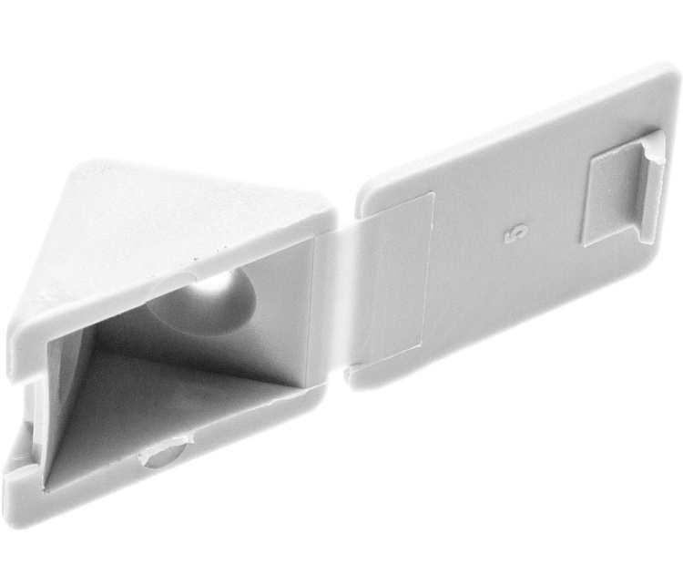 Уголок мебельный с шурупом, цвет белый, 4,0х15мм, 4шт./ЗУБР 4-308256-3