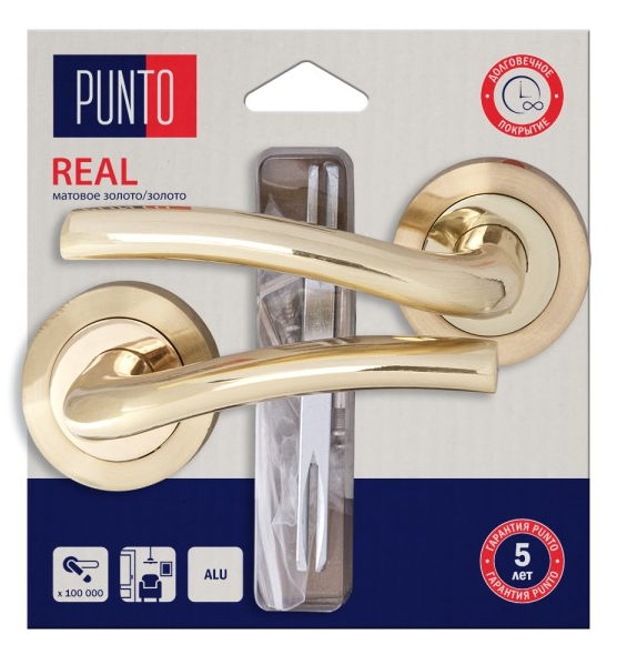 Ручка раздельная LM/A R.TL52.REAL/HD мат.золото/золото 45623