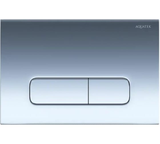 Панель смыва хром глянец(клавиши прямоуголные) AQUATEK 132691