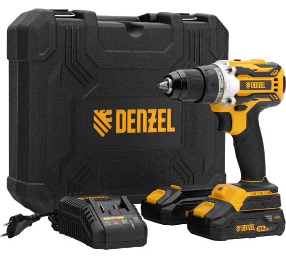 Дрель-шуруповерт аккумуляторная, бесщет. BLDL-18-02 Li-Ion, 18 В // Denzel 26140