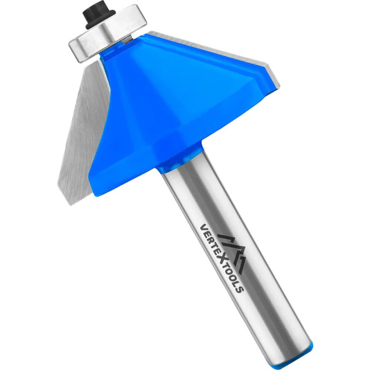 Фреза кромочная конусная с подшипн. Vertextools хв.8мм 3520-081840