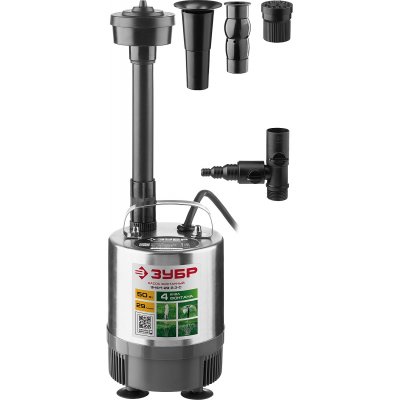 Насос фонтанный, ЗУБР ЗНФЧ-29-2,3С корпус из нерж.стали