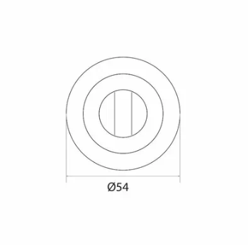 Завертка сантехническая BK-AL TRODOS (никель/хром) 204319