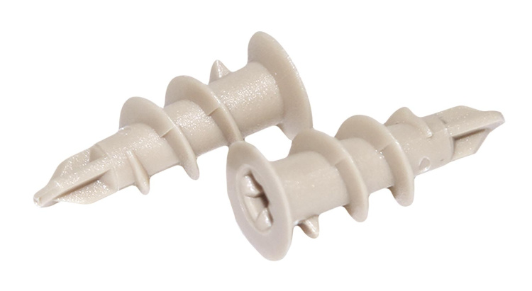 Дюбель для ГВЛ 14 * 32 мм. пластик. со сверлом