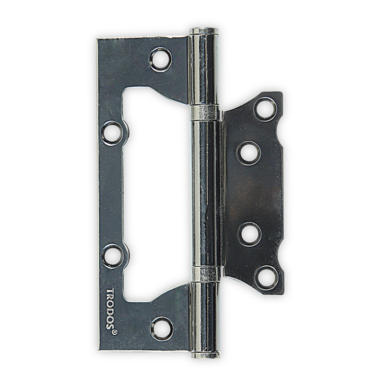 Петля накл. 125х75х2,5 без врезки б/к черный никель "TRODOS"