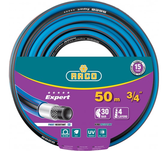 Шланг поливочный армиров. RACO EXPERT 30атм., 4х слойный, 3/4"х50м 40302-3/4-50_z01