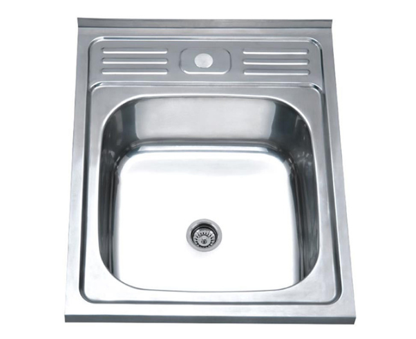 Мойка накладная.нерж.AQUATTRO 600*500*180*0,8 квадрат матовая Q10-0023