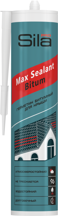 Герметик Sila PRO Max Sealant битумный для крыши 280мл