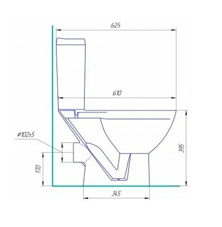 Унитаз компакт Соло Люкс (Киров) микролифт,гор.выпуск 68675