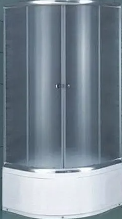 Душевая кабина ASEO DT-820S (1/4 круг 1000х1000х1950 высокий поддон,стекло рифл. 4мм проф.хром)
