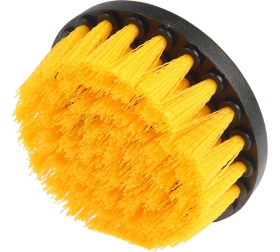 Щетка на шуруповерт "ТУНДРА" d.100мм высота 25мм 6-гранный хвостовик 9022474