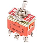 Тумблер 250V 15A ON-ON 2-х полюсной (KN-202) 06-0327-В