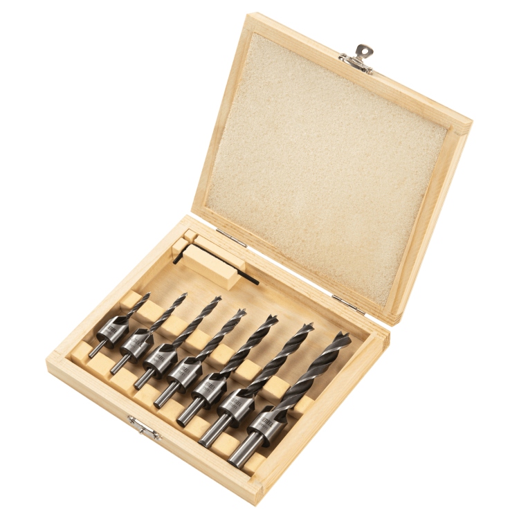 Набор сверл зенкеров по дереву, 3-10 мм, 7 шт // Denzel 704272