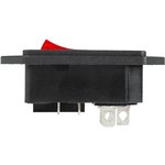 Выключатель клавишный 250V 6A ON-OFF красный с подсв.и штекером С14 REXANT 36-2282