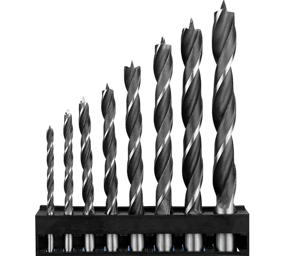 Набор сверл по дереву (3-3.5-4-4.5-5-5.5-6 мм) Vertextools