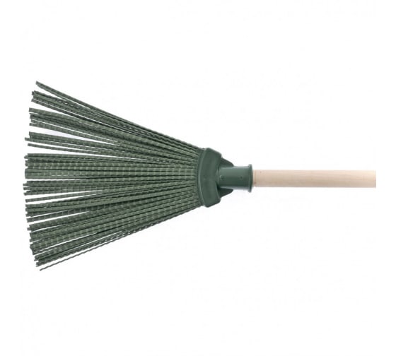 Метла полипропиленовая, 170 х 260 мм, веерная с черенком// СИБРТЕХ 63227
