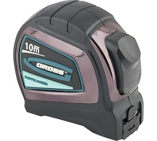 Рулетка GROSS Doppeihaken 10м*25мм, 31126