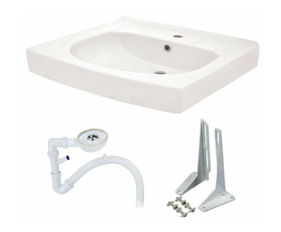 Умывальник Аттика 55 с пьедесталом Sanita Аттика