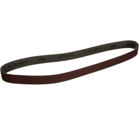 Лента шлифовальная 25х762мм Р80 для станка ЗШС-330 ЗУБР 35547-080