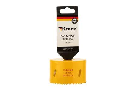Коронка BIMETAL, 76 мм. KRANZ 92-0238