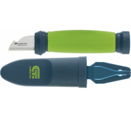 Нож монтажника с чехлом, 154мм, лезв.31мм/Сибртех 79013