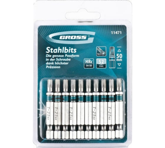 Бита GROSS TORX 25х50, сталь S2 (11471)