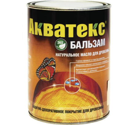Масло натуральное д/древесины Акватекс бальзам Рогнеда 0,75л иней