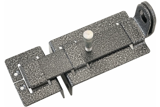 Задвижка дверная ЗД-04 пол.серебро (#1-1)