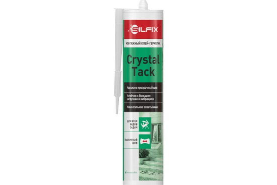 Герметик-Клей SILFIX Hybrid Bond  Crystal Tack прозрачный 290мл