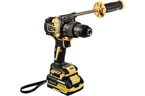 Дрель аккум. Hanskonner HCD20165PRO б/щ 18В, 165Нм 2,0+4,0Ач 13мм кейс 