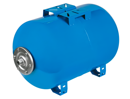 Мембранный бак для водоснабжения 80л (горизонт) синий Unipump