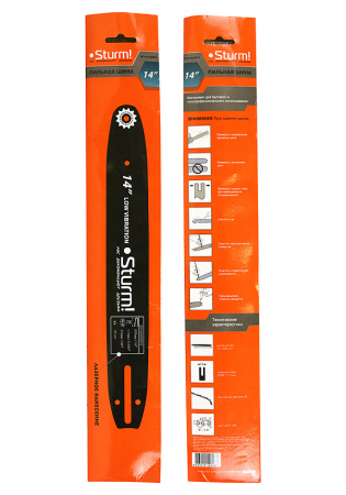 Шина 14" паз 1,1мм 3/8" 52зв. Sturm SB1443380PO