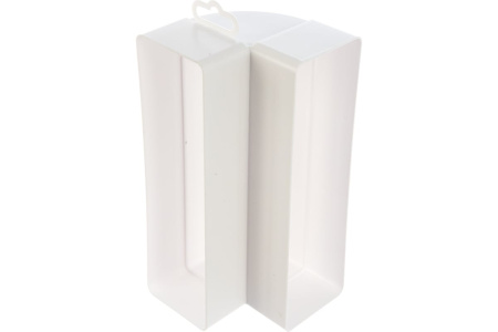 Колено 620КВП вертикальное пластик 90 град 60х204 ЭРА 