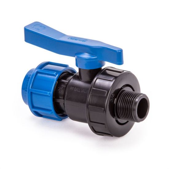 Кран шаровый компрессионный НР 25х1/2