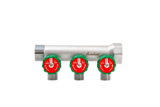 Коллектор ARROWHEAD 1х3/4" 3 выхода евроконус