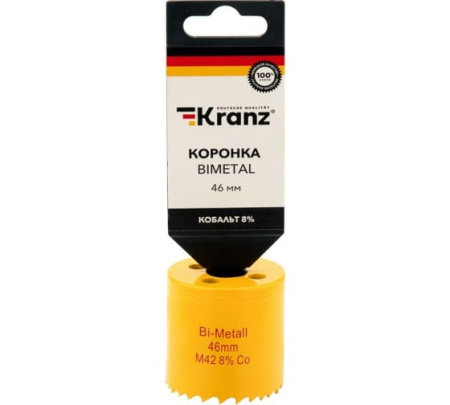 Коронка BIMETAL, 46 мм. KRANZ 92-0223