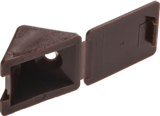 Уголок мебельный с шурупом, цвет сосна, 4,0х15мм, 4шт./ЗУБР 4-308256-4