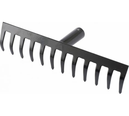 Грабли 12 зуб, 310 мм, б/чер, прям// СИБРТЕХ 61746