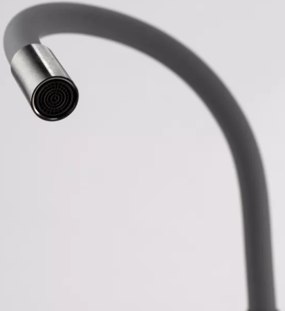 Смеситель для кухни ESKO Snake гибкий излив серый нерж К44G