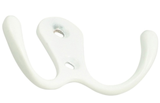 Крючок 2-ой большой белый 04.12.03 (#8-12)/302037