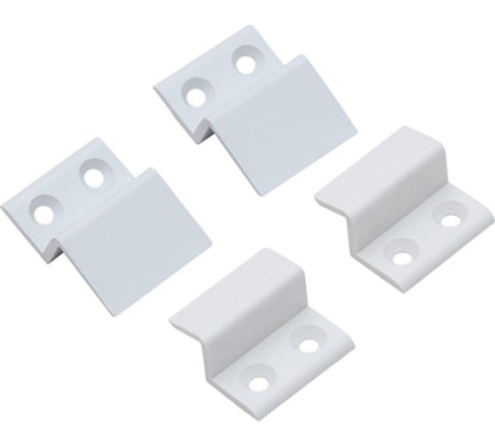 Алюминиевый уголок для москитной сетки под профиль, БЕЛЫЙ (D-5,0мм)(1уп-60шт)(1к-3уп)