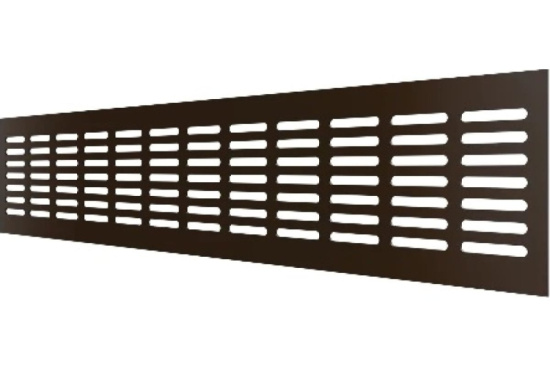 Решетка переточная 480*80 алюм.с анод.покрытием бронза 4808DP