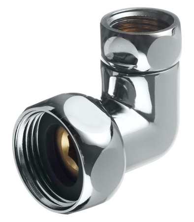 Соединение для ПС угловое 1"х3/4" г/г (хром)