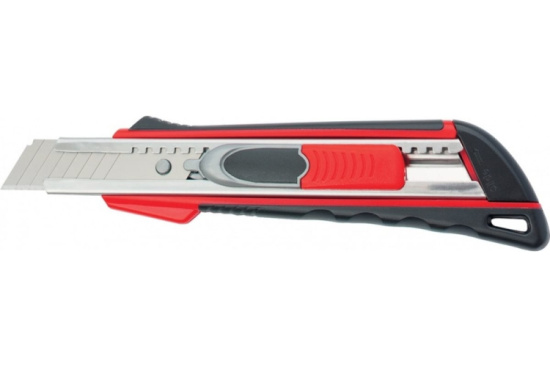 Нож 18мм. выдв. лезвие "QUICK BLADE", эргон.двухкомп.рукоятка//MATRIX (78936)